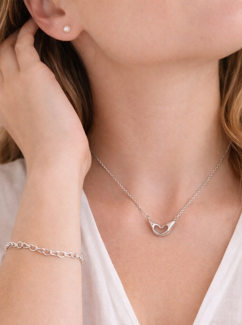 Heart Hands Necklace